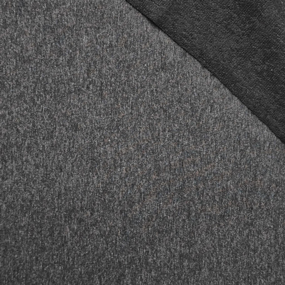D-08 MELANŻ GRAFITOWY - dzianina pętelkowa z elastanem 