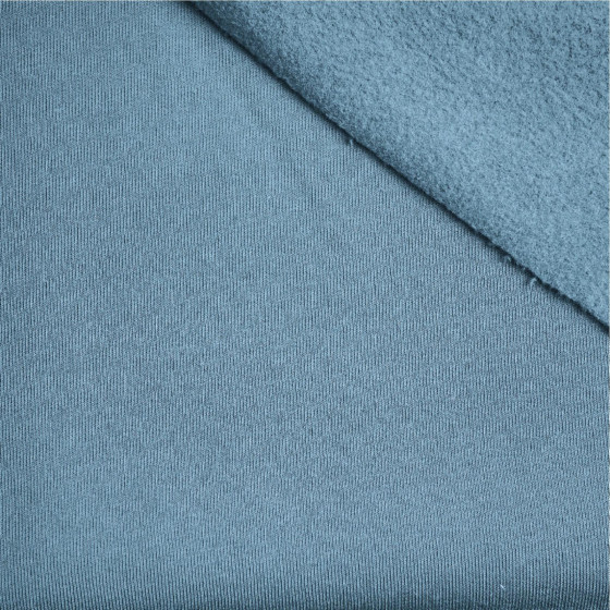 M-18 DUSTY BLUE - gruba dresówka drapana D300