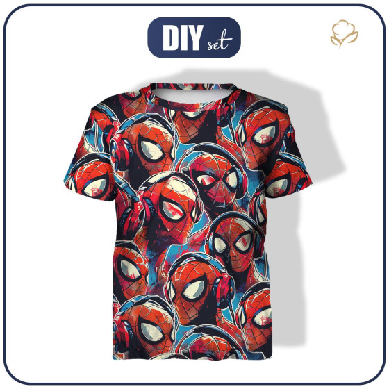 T-SHIRT DZIECIĘCY - SPIDER - zestaw do uszycia
