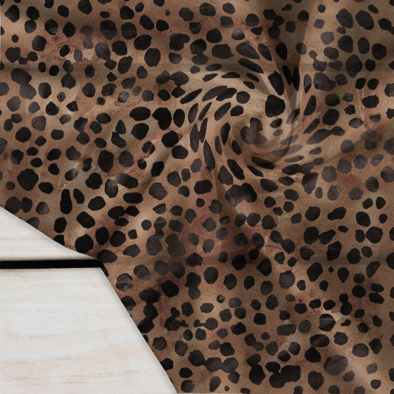 ANIMAL SPOTS/ Mocha Mousse  - Krepa