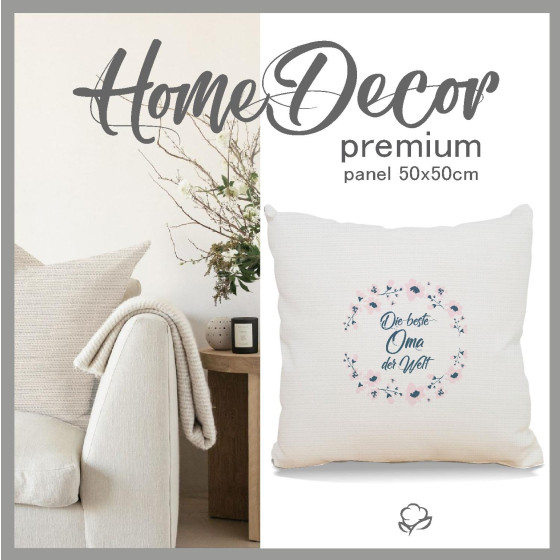 PANEL PODUSZKOWY - Die beste Oma der Welt/ płótno - HOME DECOR PREMIUM