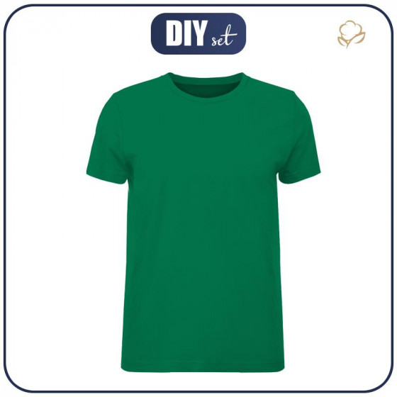 T-SHIRT MĘSKI - B-27 - LUSH MEADOW / zielona  - single jersey