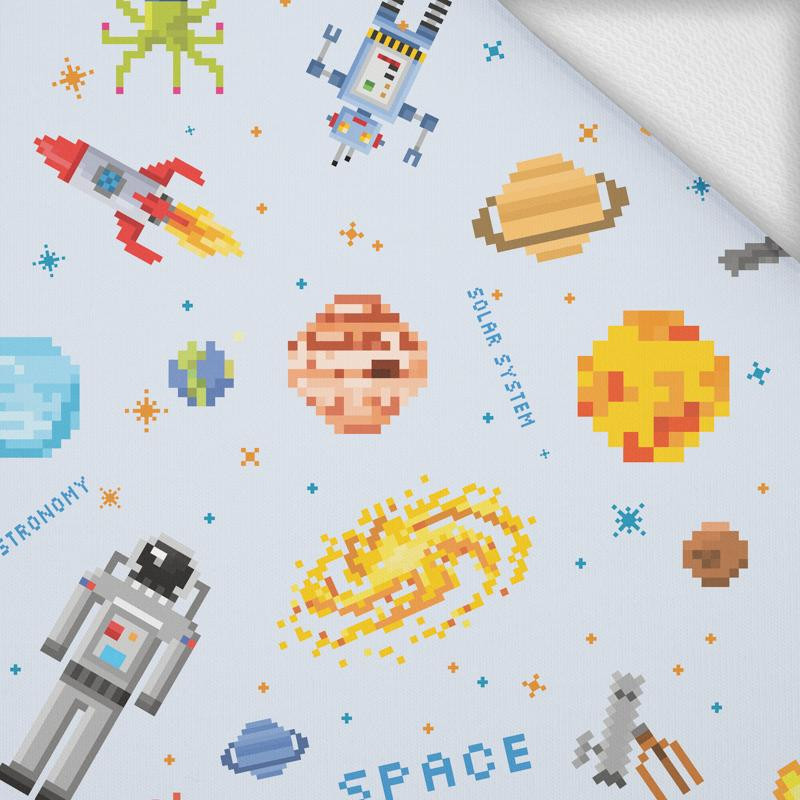 KOSMOS WZ. 5 ( RETRO ) / błękitny - dresówka pętelkowa