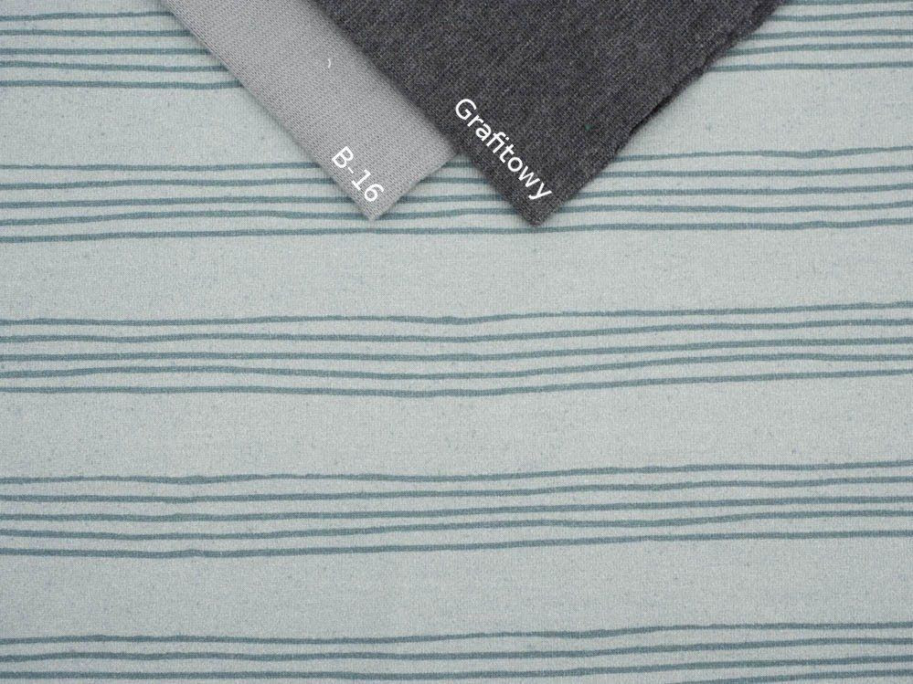 PIĘCIOLINIA (Ptasie trele) / szary - Jersey wiskozowy WE210