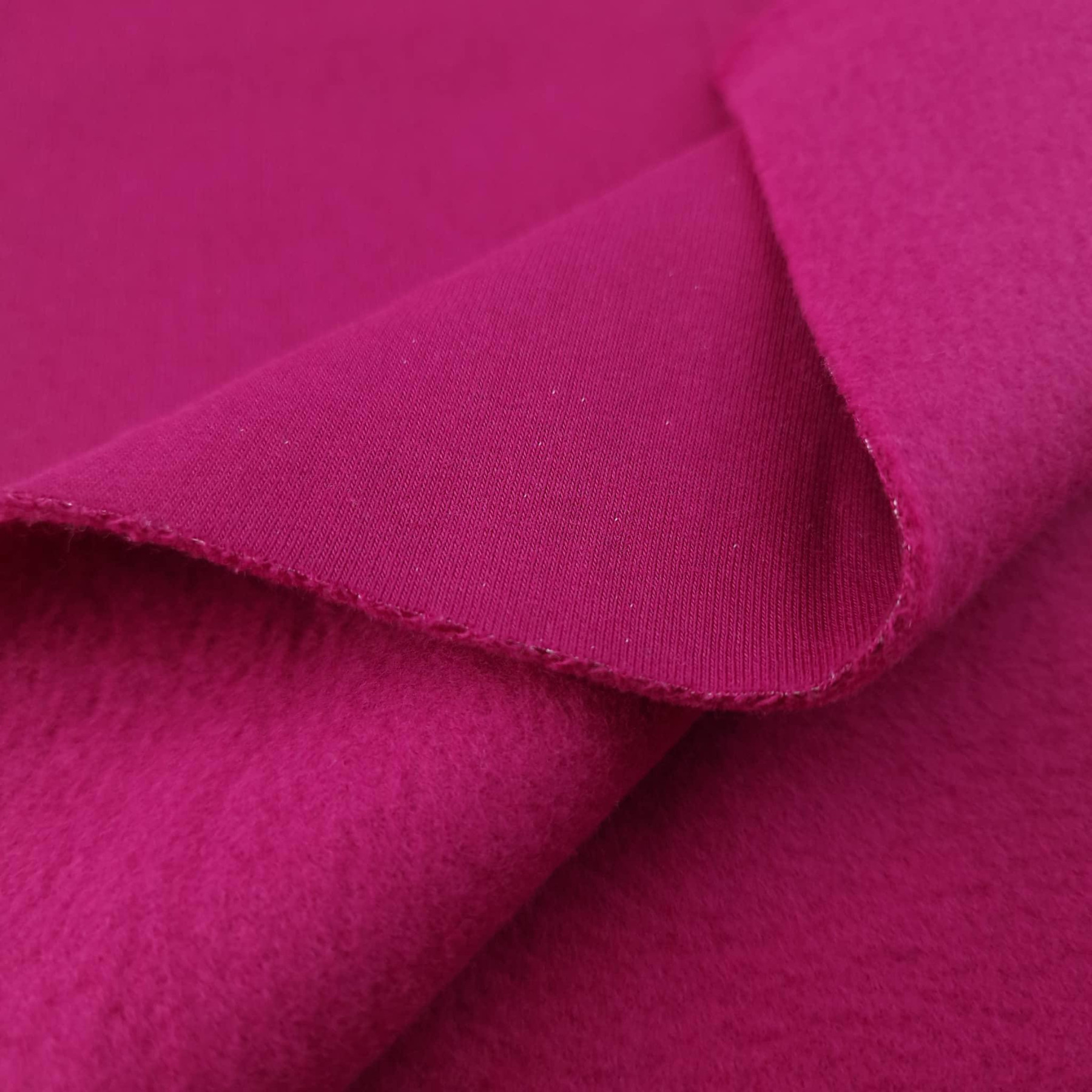 D-65 PURPUROWY - gruba dresówka drapana D300