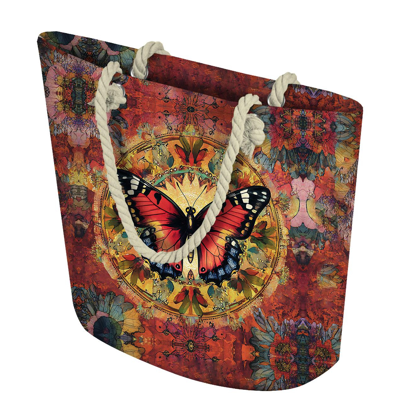 TORBA SHOPPER - ANIMALS MANDALA wz.11 (butterfly) - zestaw do uszycia