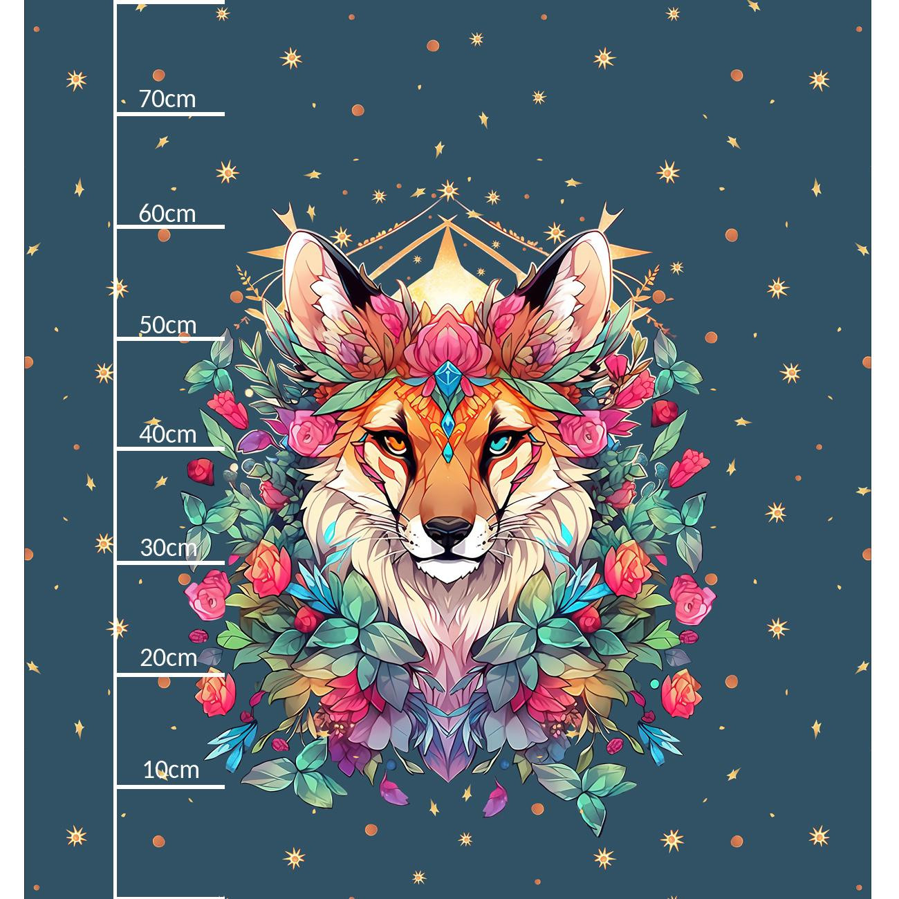 ANIMALS MANDALA wz.8 (fox) - PANEL (75cm x 80cm) tkanina wodoodporna