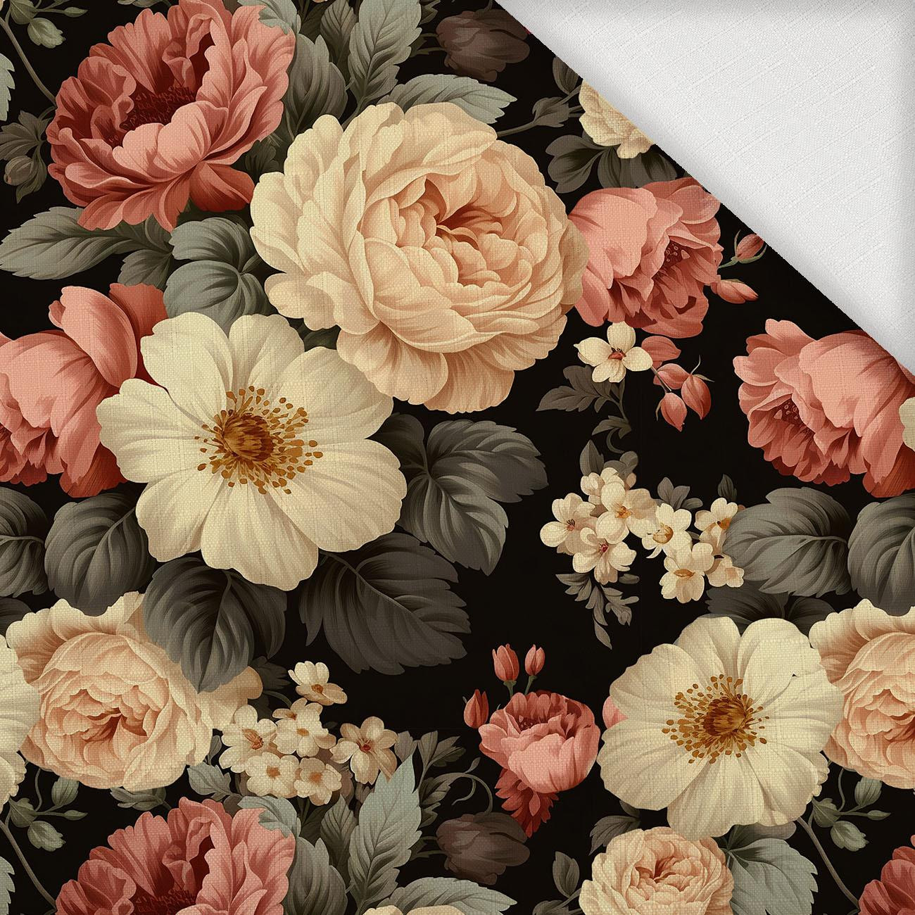 AUTUMN FLOWERS WZ.17 - Tkanina na obrusy