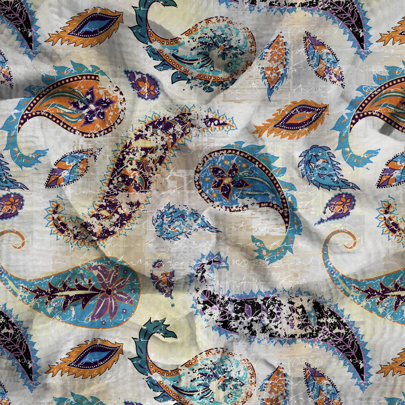 BOHO PAISLEY - Muślin bawełniany