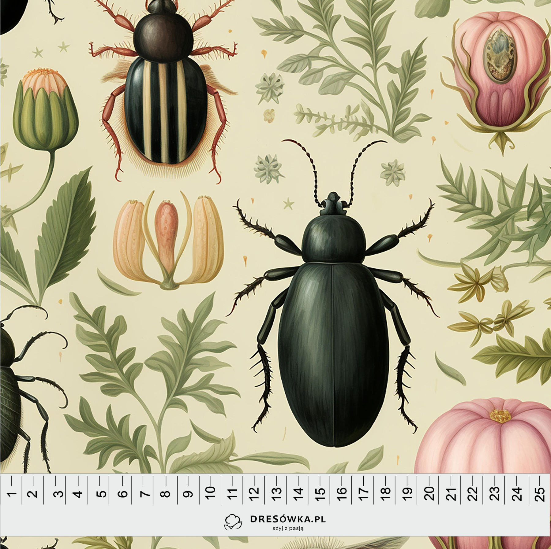 Botanical wz.2 - dzianina drapana z elastanem ITY