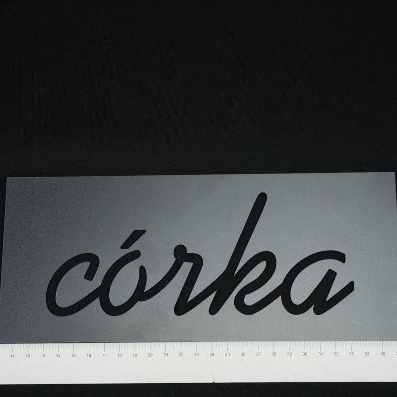CÓRKA / małe litery - szablon