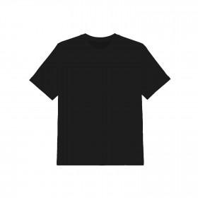 T-SHIRT DZIECIĘCY (116/122) - B-99 - CZARNY - single jersey 