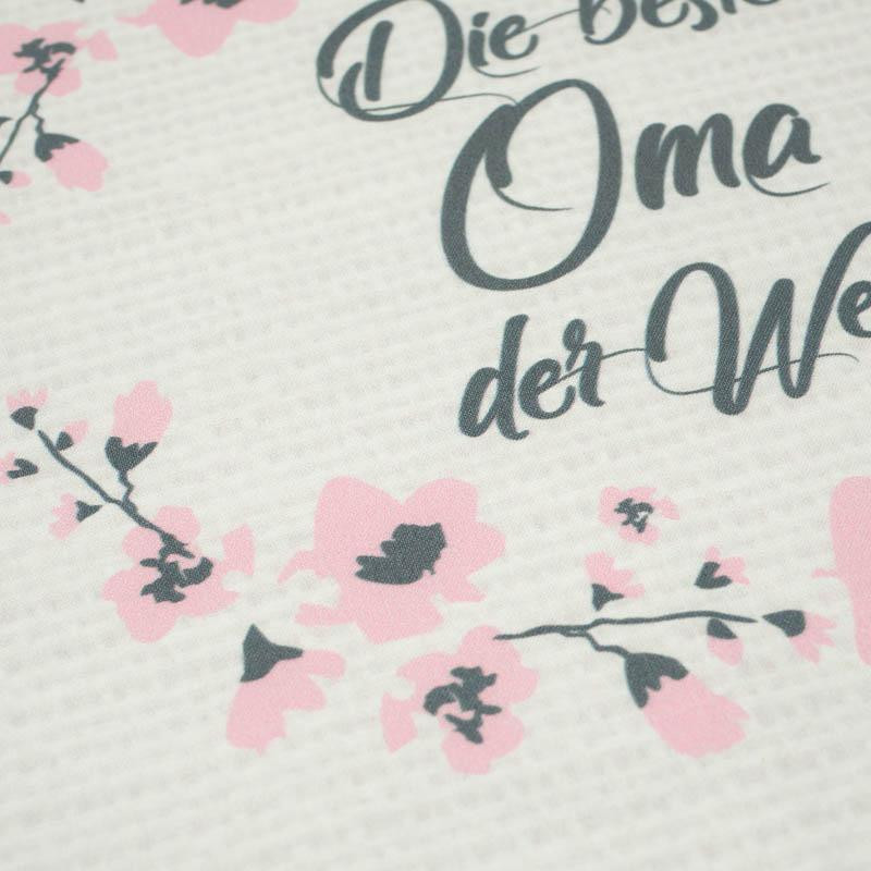 Die beste Oma der Welt/ płótno - panel tkanina bawełniana (50cmx75cm)