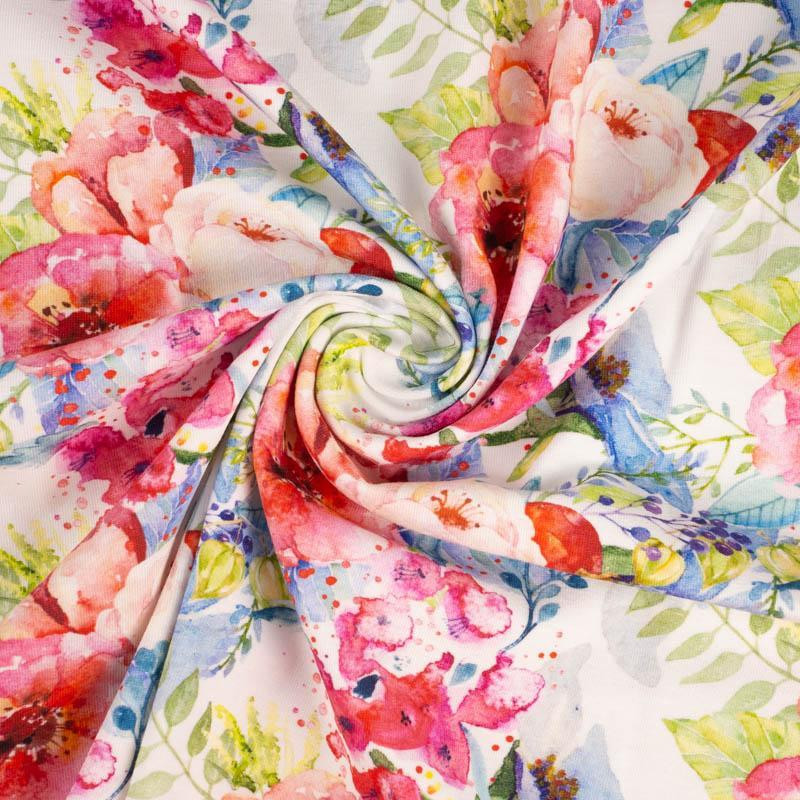 DZIKA RÓŻA WZ. 3 (NA ŁĄCE) - Muślin bawełniany