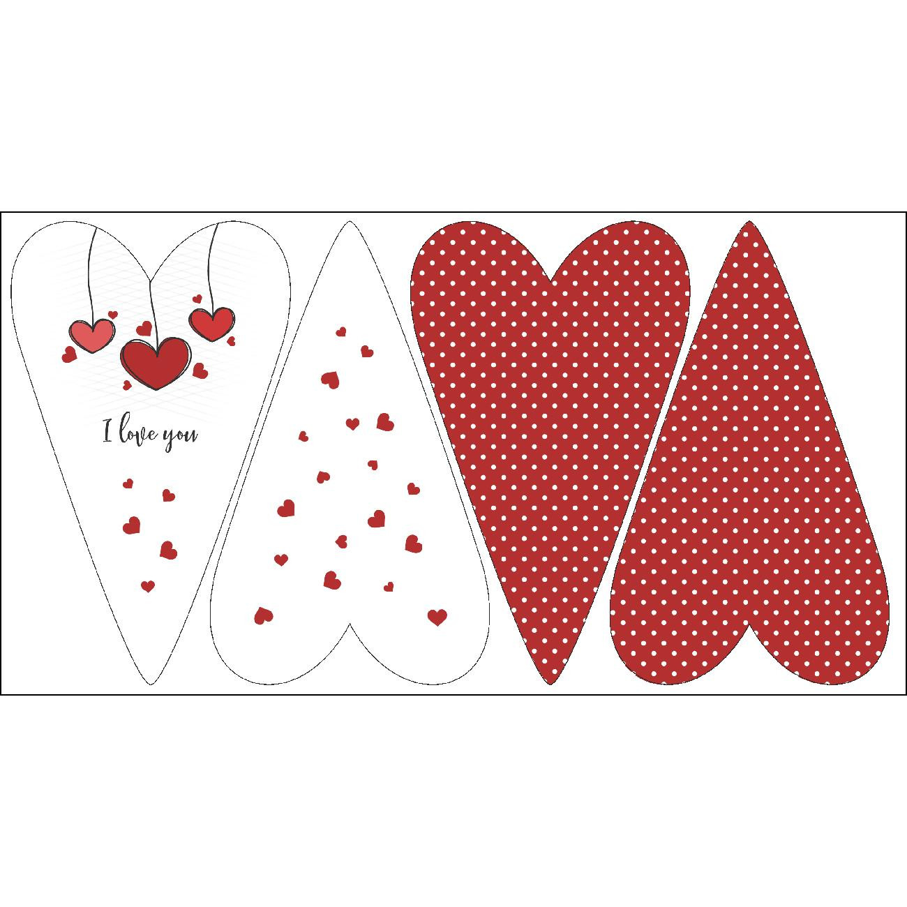 SERDUSZKA DEKORACYJNE - I LOVE YOU / SERCA wz. 2