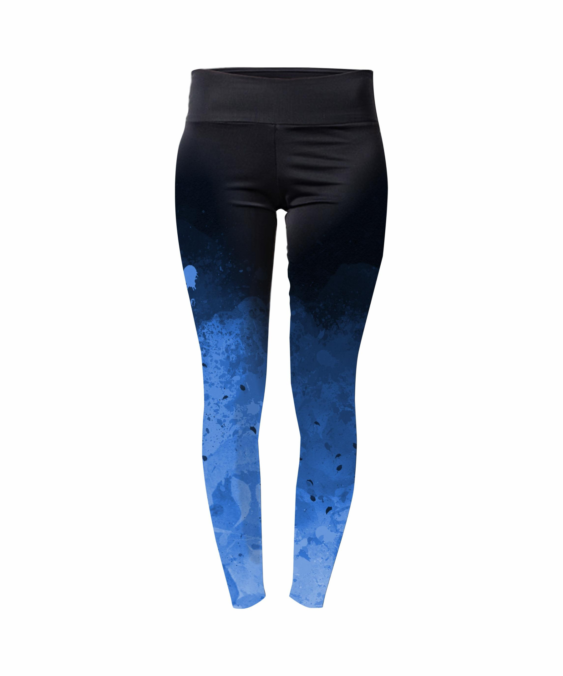 LEGGINSY SPORTOWE - KLEKSY (classic blue)