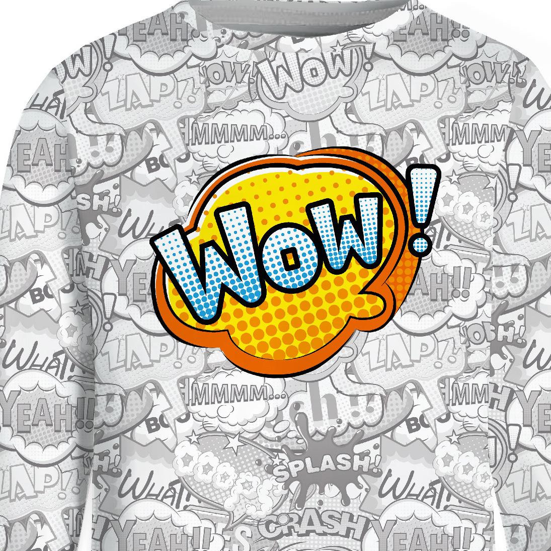 Longsleeve - KOMIKS / wow - zestaw do uszycia