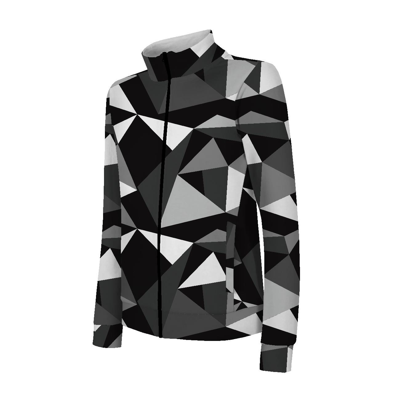 BLUZA ROZPINANA (MAX) - LÓD WZ. 2 / czarno - biały - DIY set
