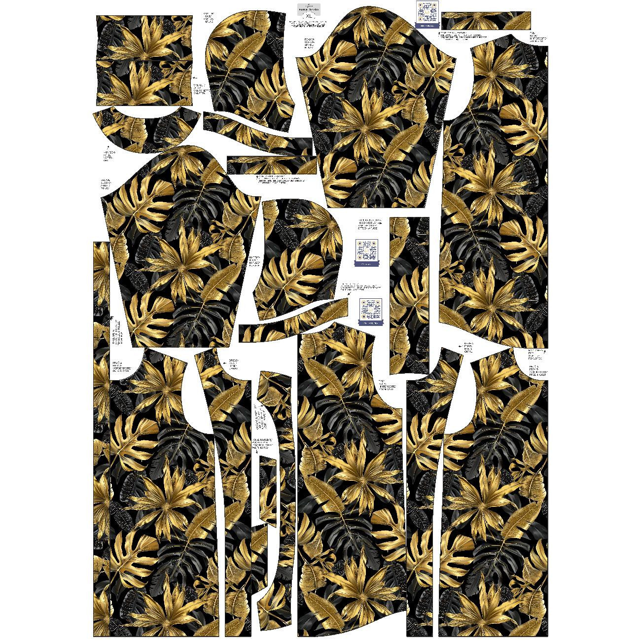 PARKA DAMSKA (ANNA) - MONSTERA wz. 6 - zestaw do uszycia