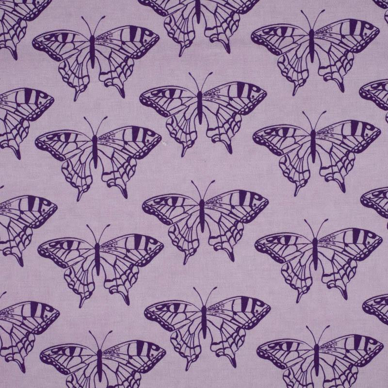 MOTYLE / purpurowy (PURPUROWE MOTYLE) - single jersey z elastanem 