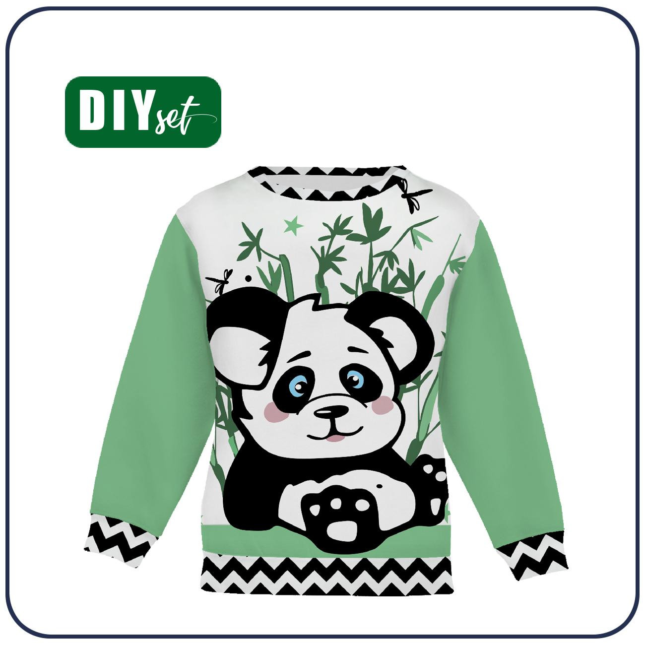 DZIECIĘCA BLUZA (NOE) - PANDA AMELKA - zestaw do uszycia