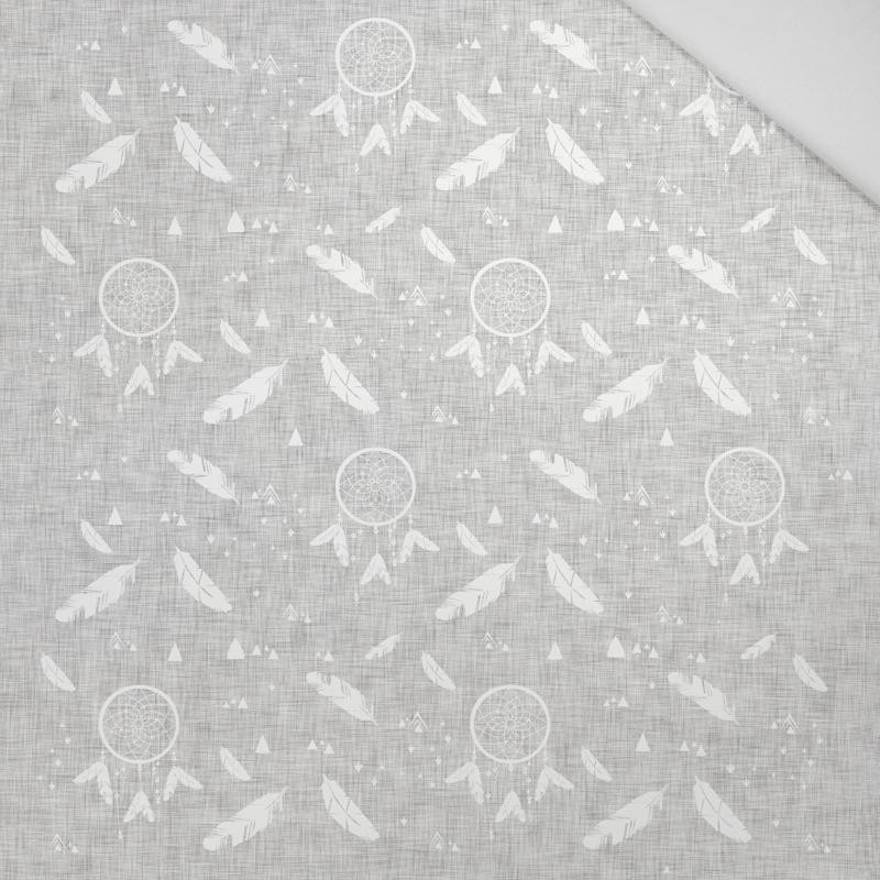 PANEL PODUSZKOWY - ŁAPACZE SNÓW / szary  - HOME DECOR PREMIUM