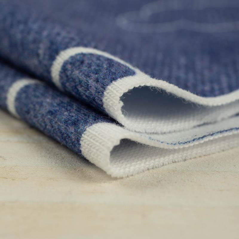 SAMOLOTY (SAMOLOTY) / ACID WASH GRANATOWY  - single jersey z elastanem 