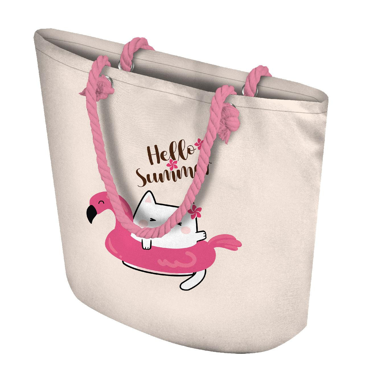 TORBA SHOPPER - SUMMER CATS wz. 2 - zestaw do uszycia