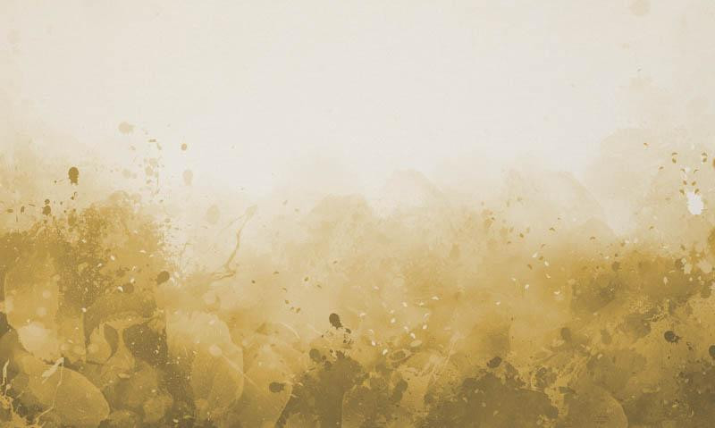 KLEKSY (ZŁOTY) - panel, Jersey wiskozowy