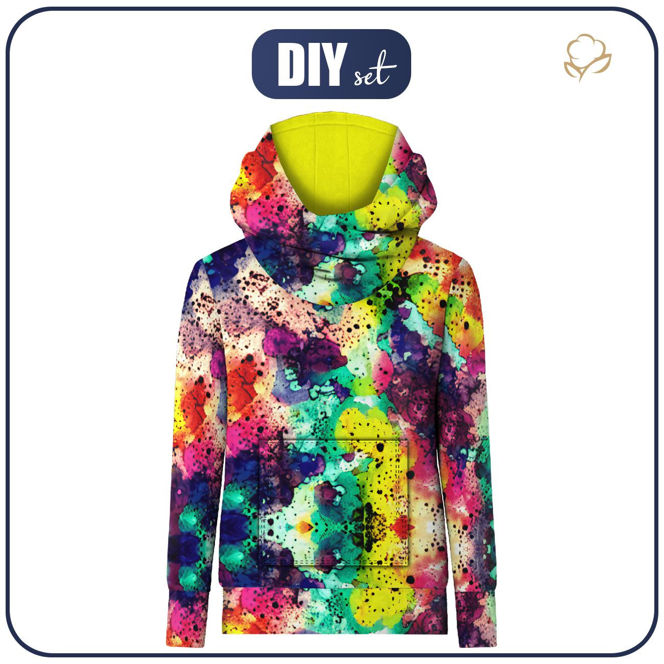 BLUZA HYDROFOBOWA UNISEX - ABSTRAKCJA WZ. 9 - zestaw do uszycia