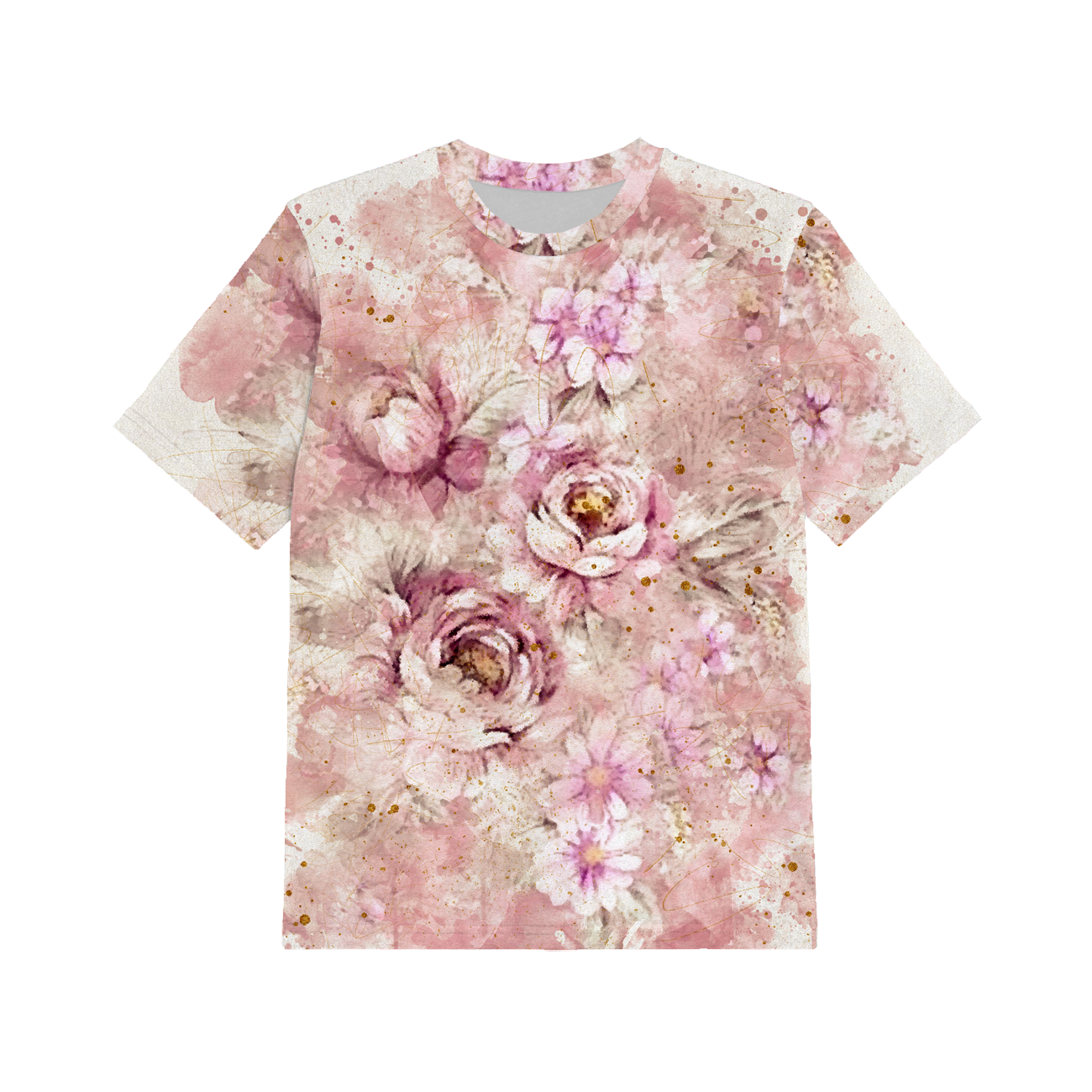 2-PACK - T-SHIRT DZIECIĘCY - MALWY wz. 2 / WATERCOLOR FLOWERS WZ. 6 - ZESTAW DO USZYCIA