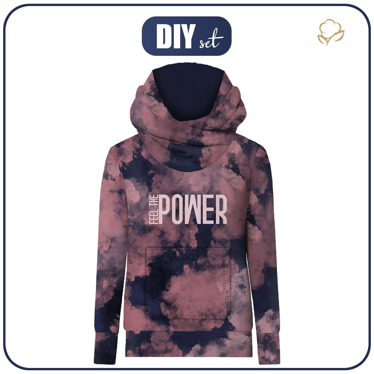 BLUZA HYDROFOBOWA UNISEX - FEEL THE POWER - zestaw do uszycia