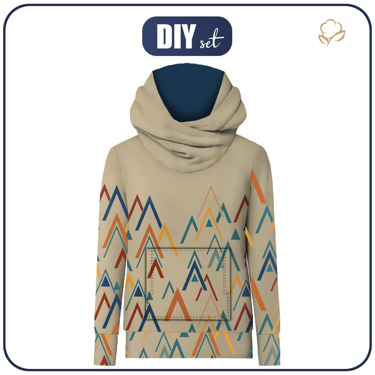 BLUZA HYDROFOBOWA UNISEX - WŚRÓD SZCZYTÓW - zestaw do uszycia