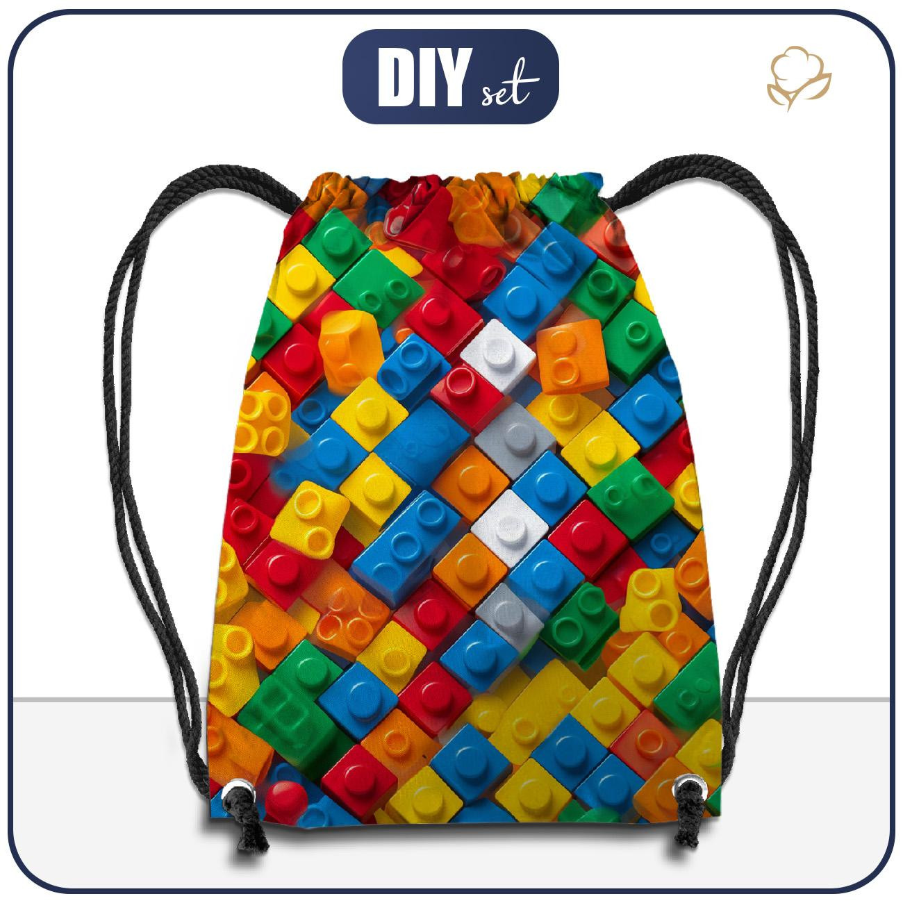 WORKOPLECAK - COLORFUL BLOCKS WZ. 2 - zestaw do uszycia