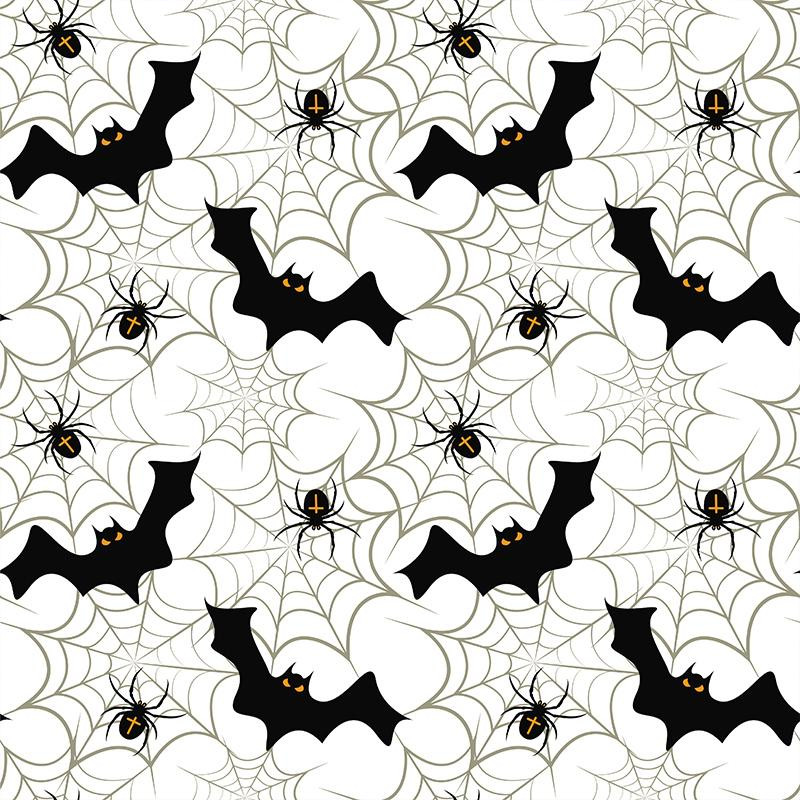 HALLOWEEN / B-00 biała - dresówka pętelkowa 