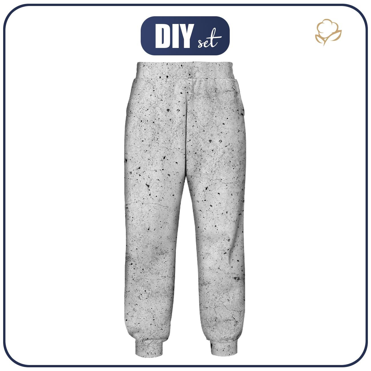 JOGGERY DAMSKIE (NOEMI) - BETON - zestaw do uszycia