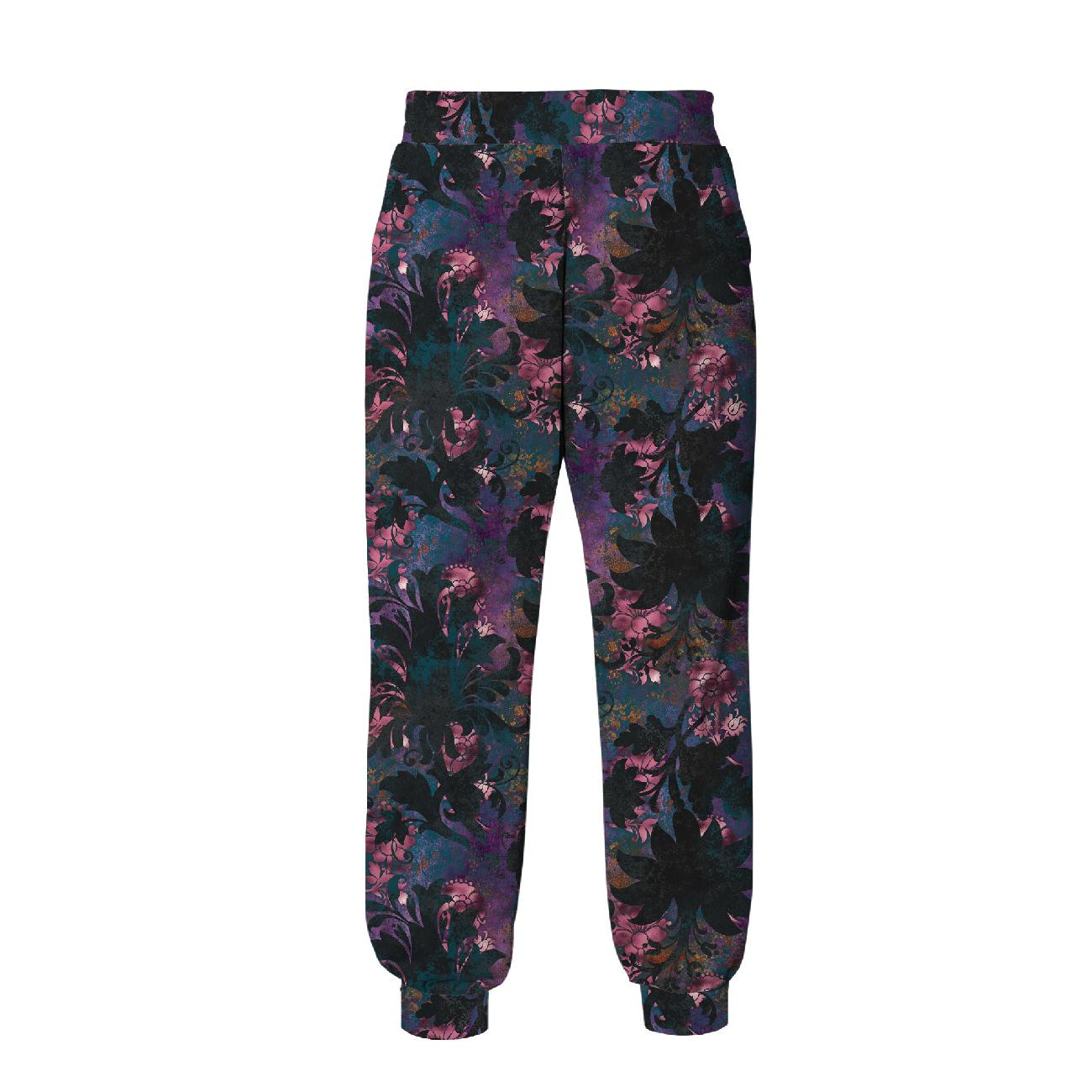 JOGGERY DAMSKIE (NOEMI) - FLORAL WZ. 7 - zestaw do uszycia