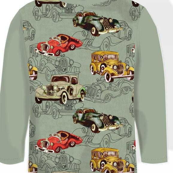 Longsleeve - OLD CARS wz. 3 - zestaw do uszycia