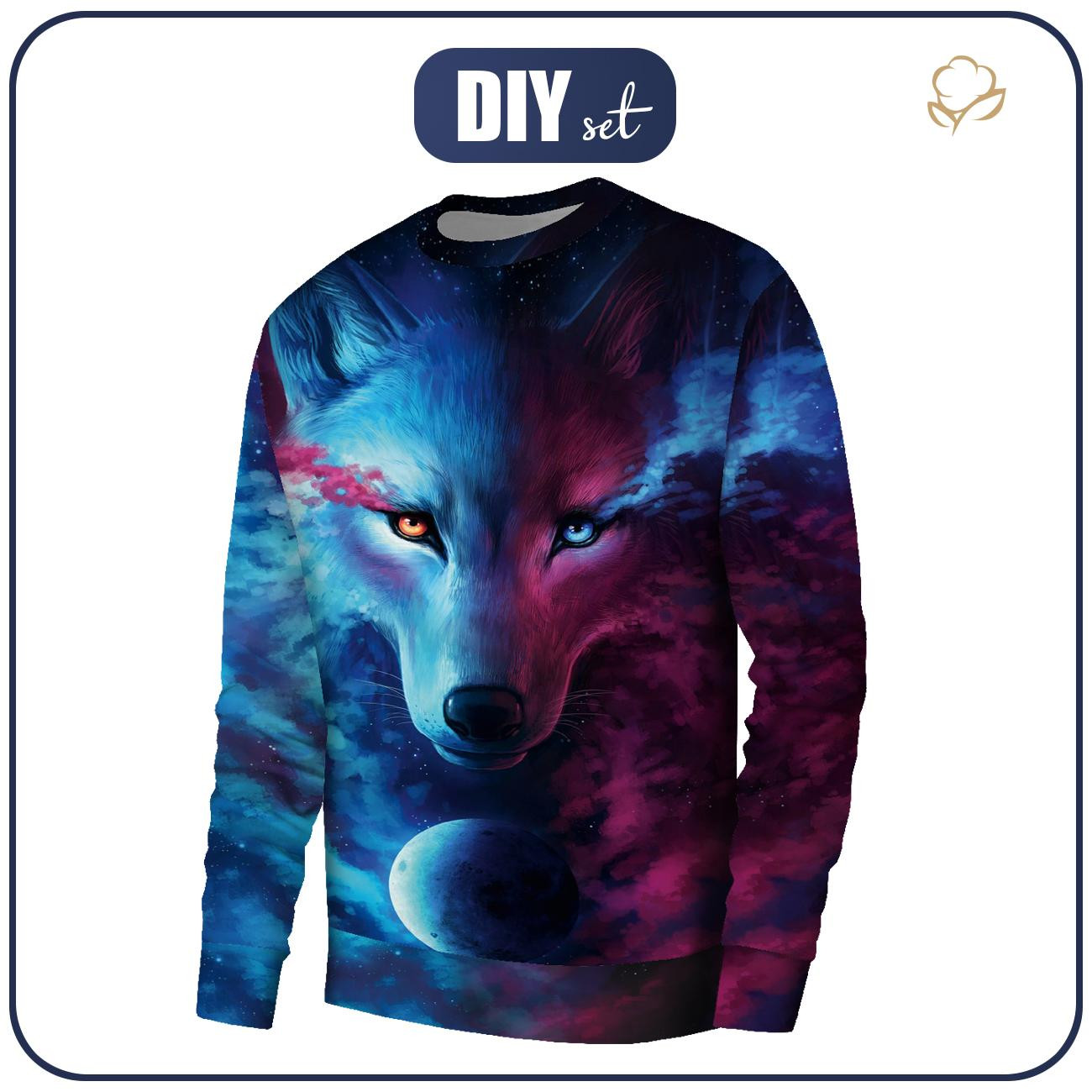 MĘSKA BLUZA (OREGON) BASIC - DARK ENERGY - zestaw do uszycia 