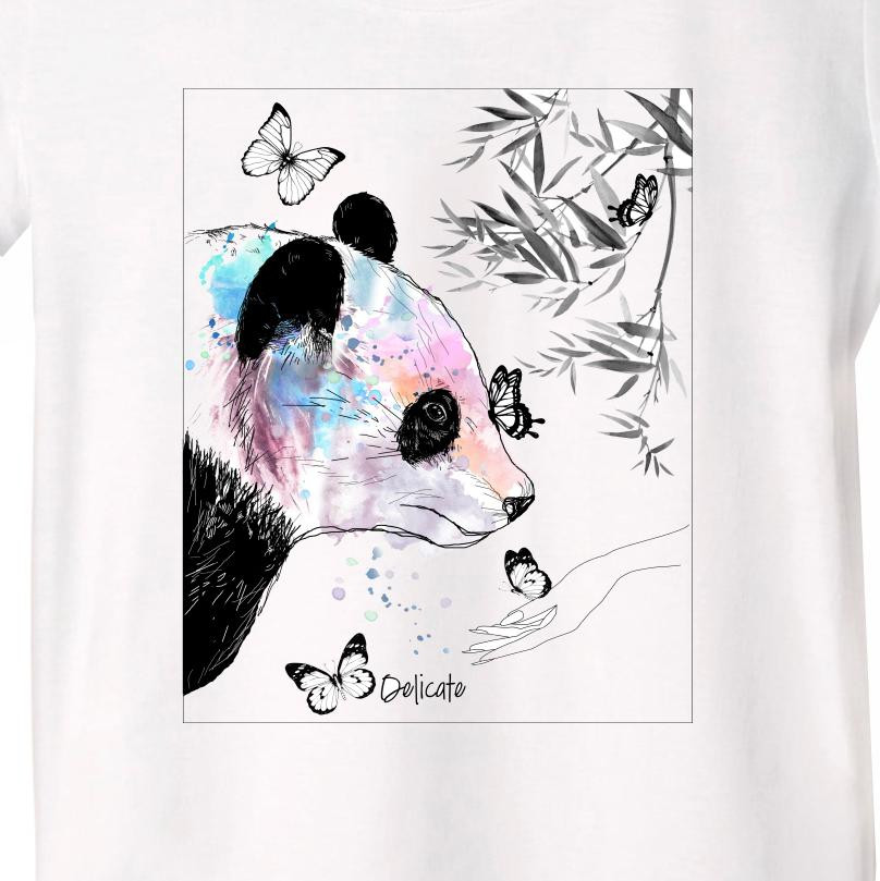 PIŻAMA-T-SHIRT "LINDA" - PANDA - zestaw do uszycia