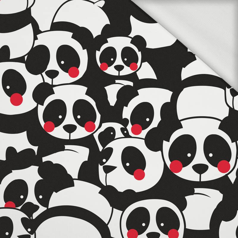 PANDY / czerwony - dresówka pętelkowa 