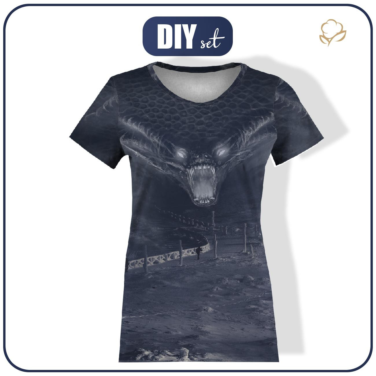 T-SHIRT DAMSKI - SNYKOSZ - zestaw do uszycia