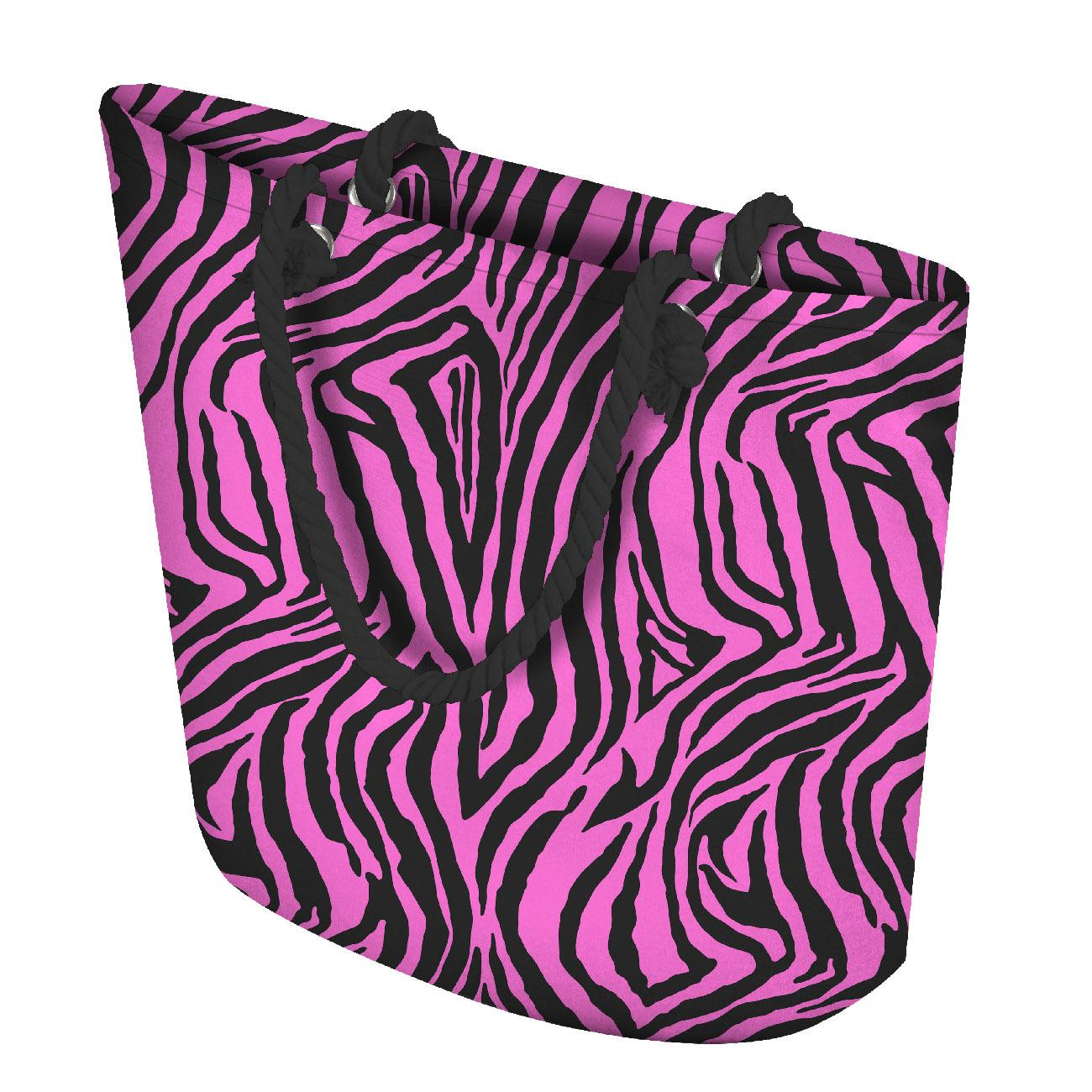 TORBA SHOPPER - NEONOWA ZEBRA WZ. 1 - zestaw do uszycia