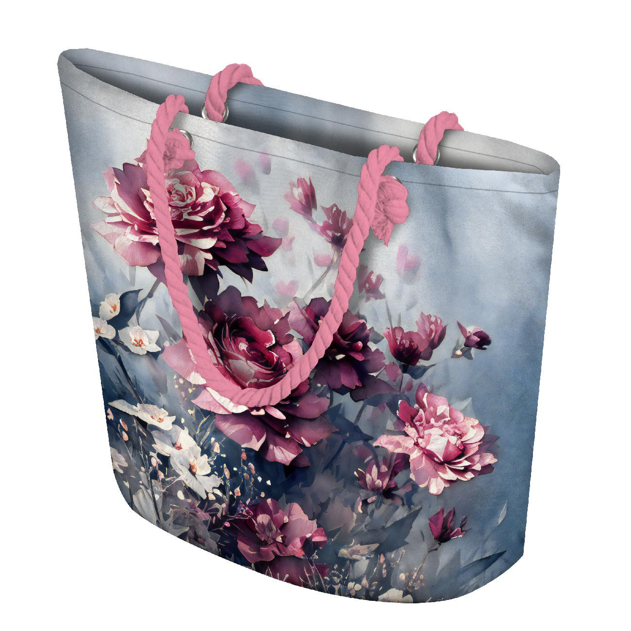 TORBA SHOPPER - VINTAGE FLOWERS wz. 4 - zestaw do uszycia