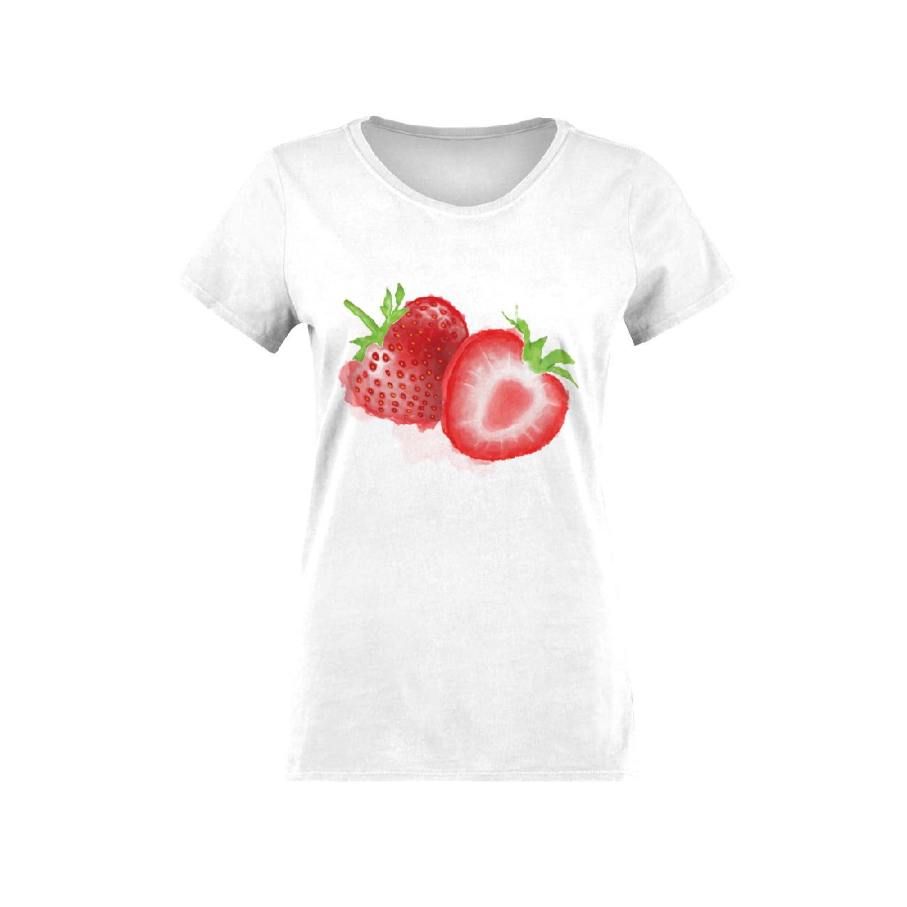 T-SHIRT DAMSKI - TRUSKAWKA - ZESTAW DO USZYCIA