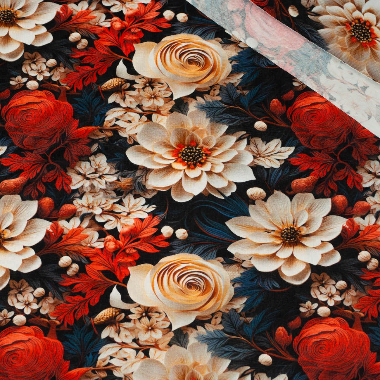 VIBRANT FLOWERS wz. 1 - single jersey