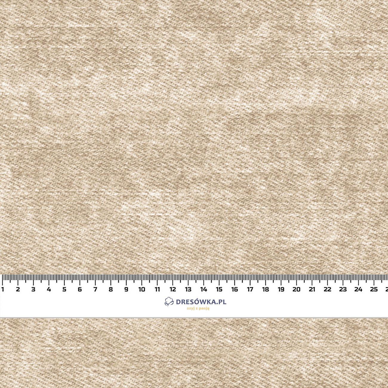 PRZECIERANY JEANS (beżowy) - Jersey wiskozowy