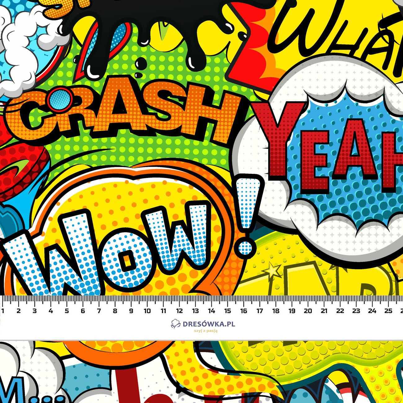 KOMIKS - lekka dzianina drapana