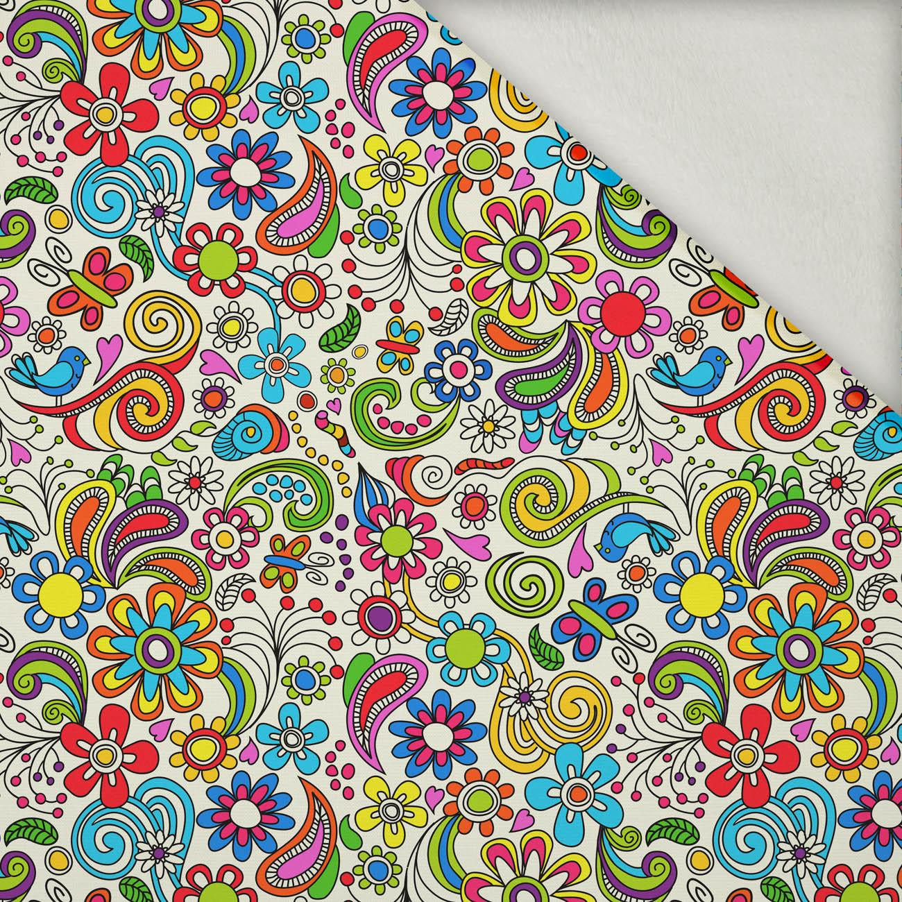 MINI FOLK KASZUBSKI - lekka dzianina drapana