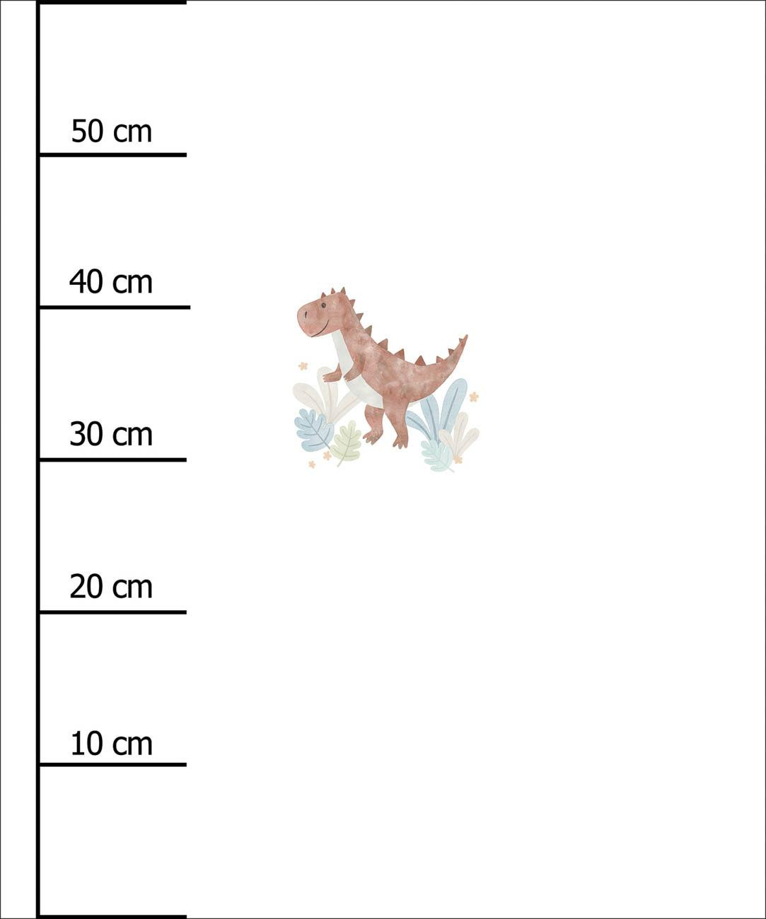 MALOWANY TYRANOZAUR - PANEL (60cm x 50cm) SINGLE JERSEY